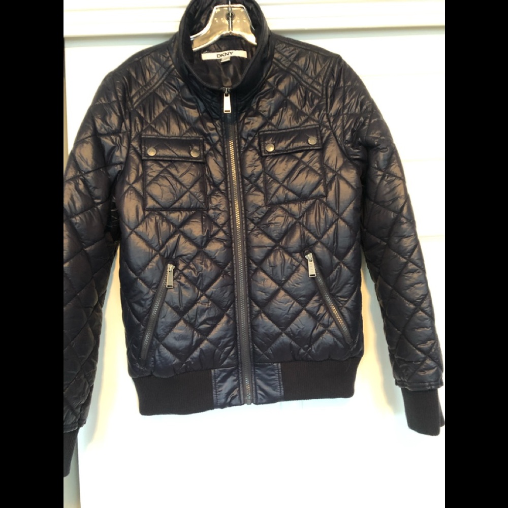 DKNY Quilted Bomber